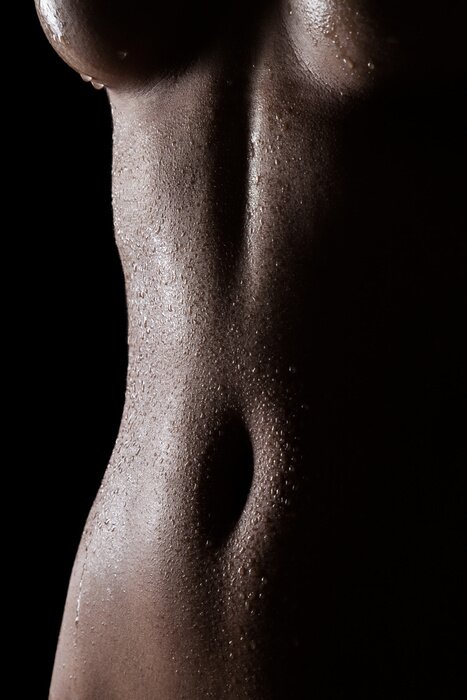 Poster  Tempting silhouette de femme sexy indien