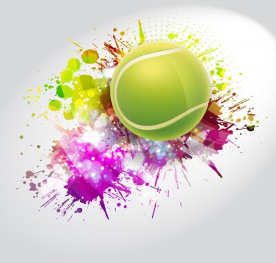 Tennis 3d balle image abstraite