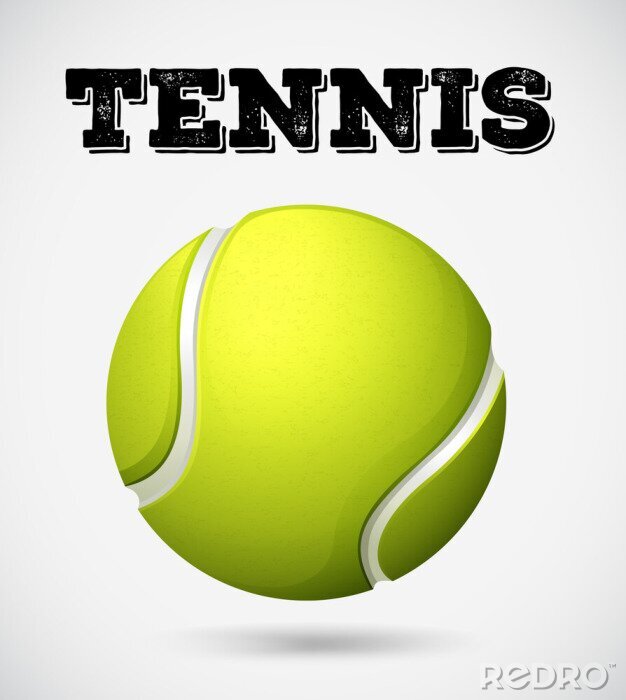 Poster  Tennis et balle
