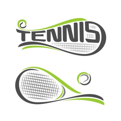 Poster  Tennis et raquette