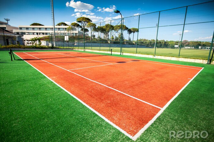 Poster  Terrain de tennis au soleil