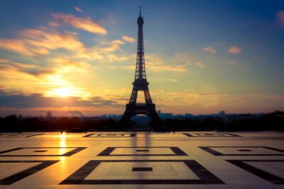 Terrasse panoramique vue sur la Tour Eiffel