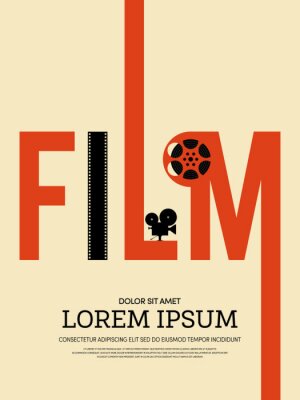 Texte film en version rétro