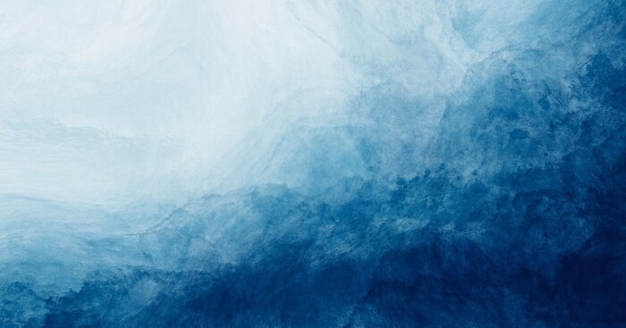 Poster  Texture aquarelle bleue