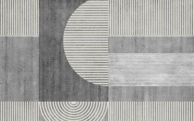 Poster  Texture géométrique grise