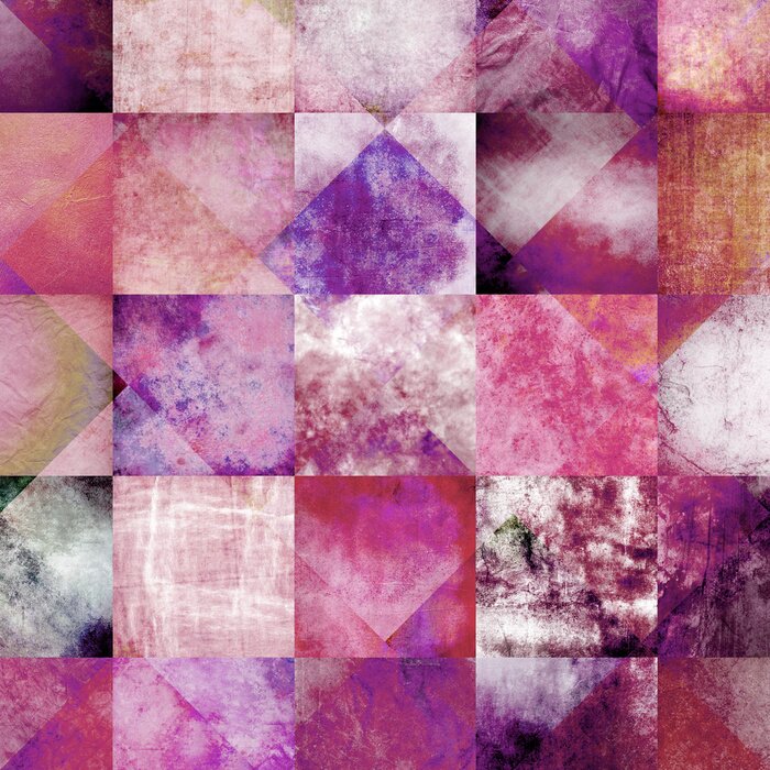 Poster  Texture géométrique mosaïque