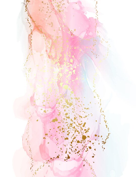 Poster  Texture rose et pêche