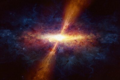 Poster  Thème de l'espace et du rayonnement cosmique