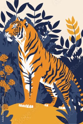 Poster  Tigre de chasse