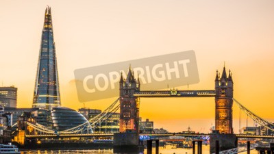 Poster  Toits de Londres et Tower Bridge
