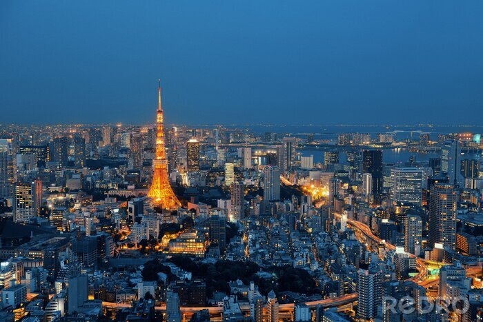 Poster  Tokyo skyline