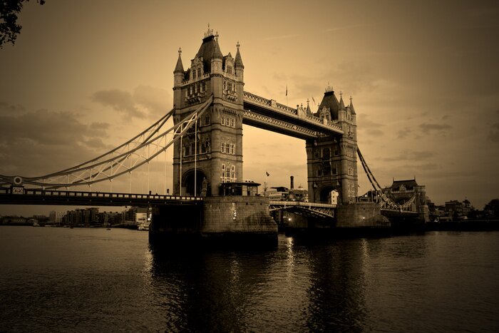 Poster  Tower Bridge en sépia