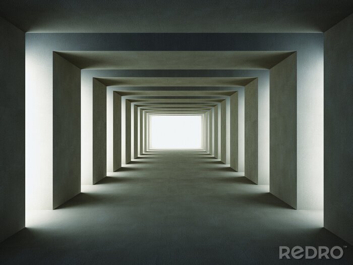 Poster  Tunnel 3d sombre