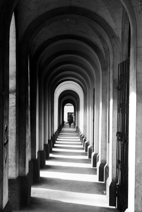 Poster  Tunnel de construction en béton