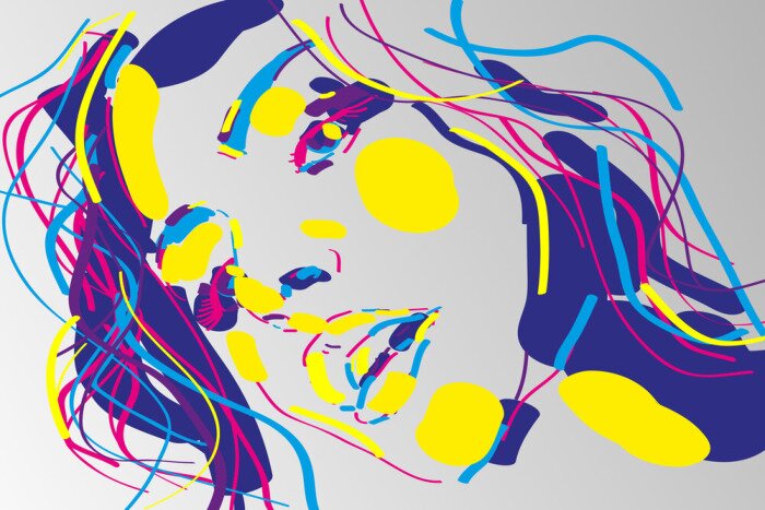 Poster  Twarz kobiety wektor