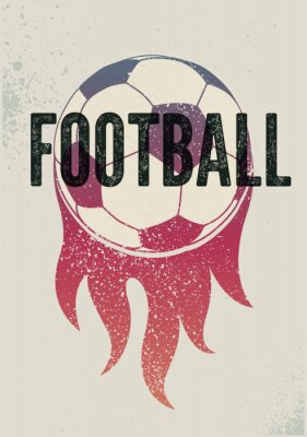 Poster  Typographie de football
