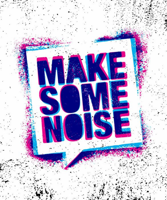 Poster  Typographie du bruit