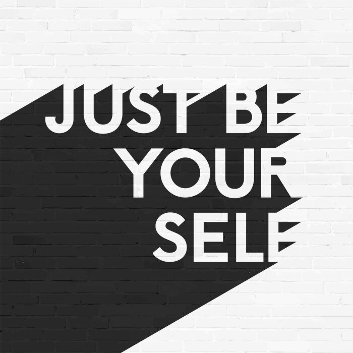 Poster  Typographie minimaliste en blanc