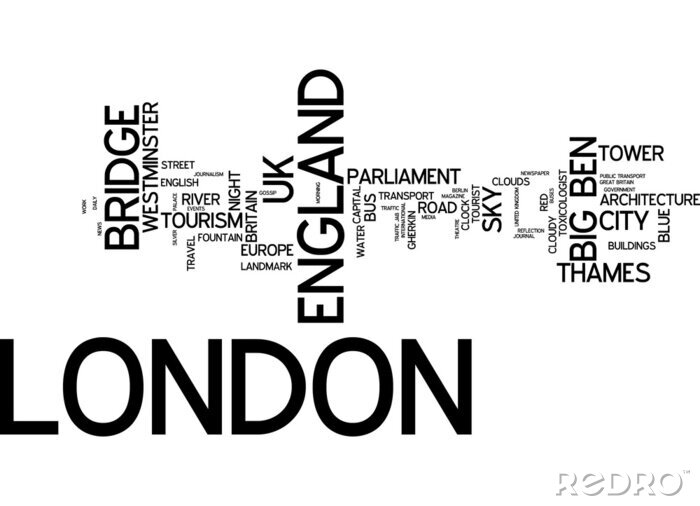 Poster  Typographie sur fond blanc