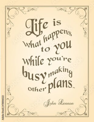 Poster  Typographie vintage