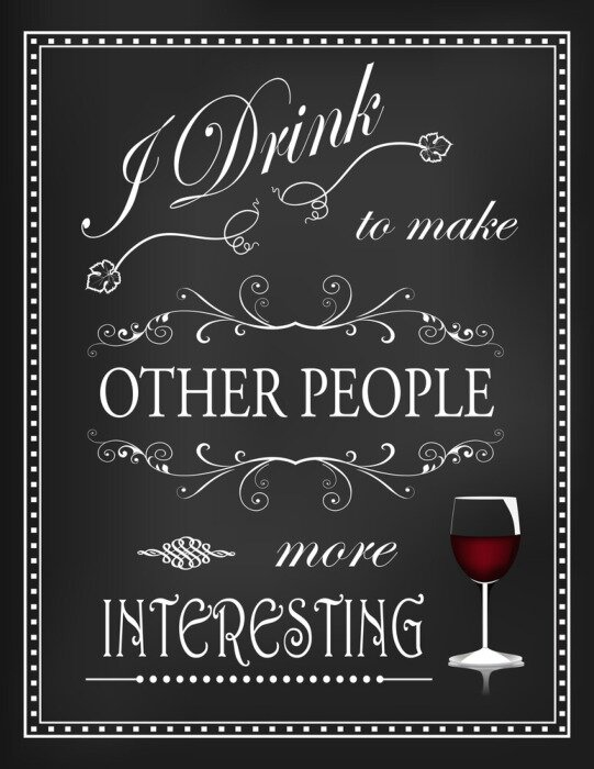 Poster  Typographie vintage avec graphismes