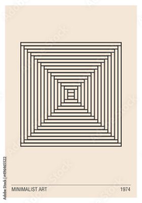 Poster  Un carré minimaliste