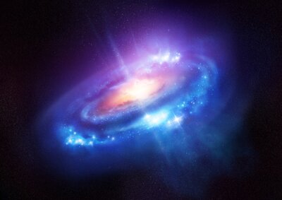 Un cosmos cachant des galaxies brillantes