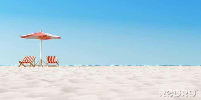 Poster  Un été merveilleux sur une plage déserte