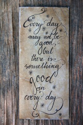 Poster  Un marque-page ancien avec une inscription