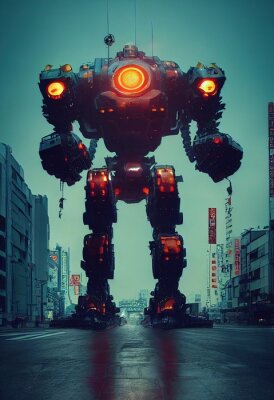 Poster  Un robot géant