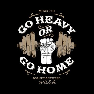 Poster  Un visuel avec un slogan motivant sur fond noir