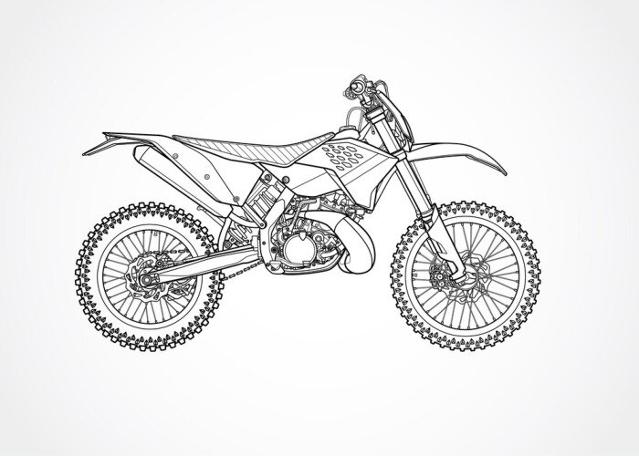 Poster  vecteur de vélo de montagne