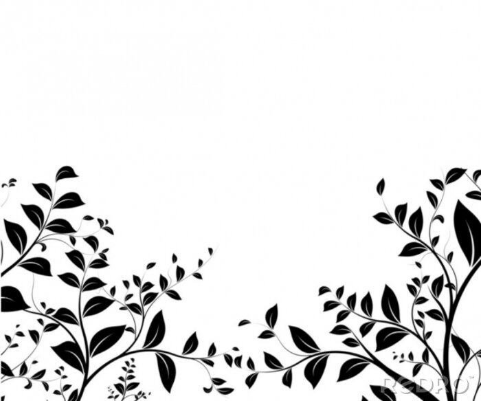 Poster  vecteur série - concevoir bordure florale