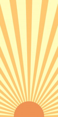 Poster  Vector vertical comic book background with sunburst pattern in retro pop art style.