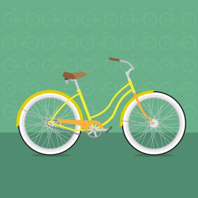 Vélo jaune image graphique