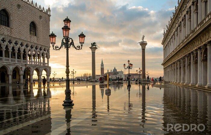 Poster  Venise romantique le soir