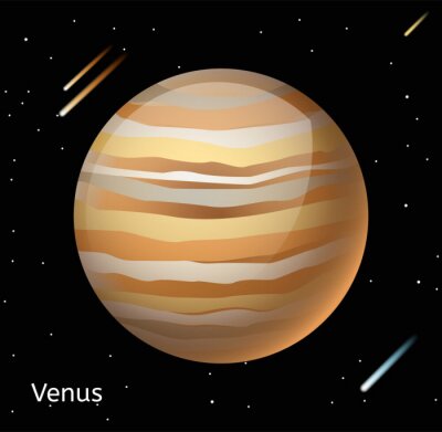 Vénus planète 3d illustration vectorielle