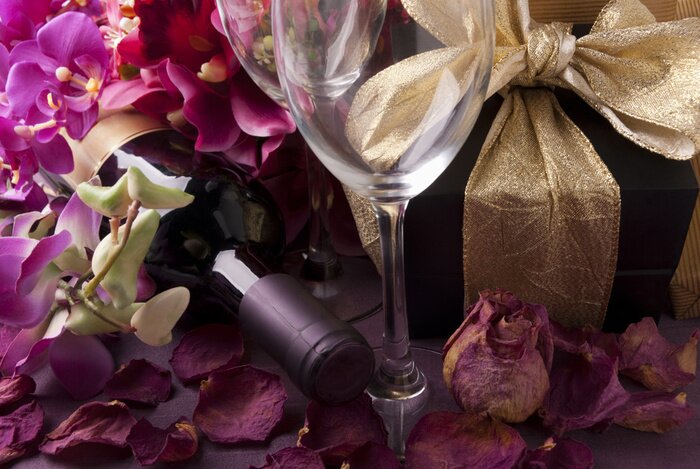 Poster  Vin et cadeau