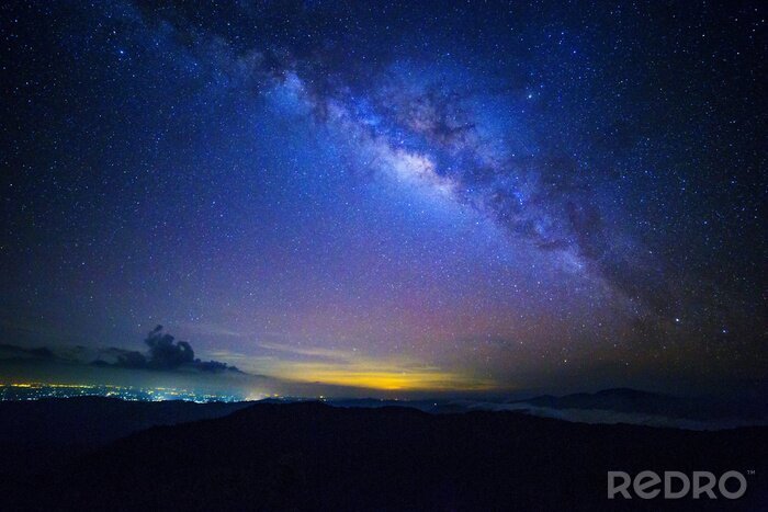 Poster  Voie lactée dans une nuance de bleu marine