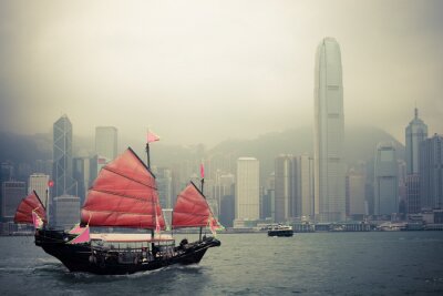 Voilier chinois à Hongkong