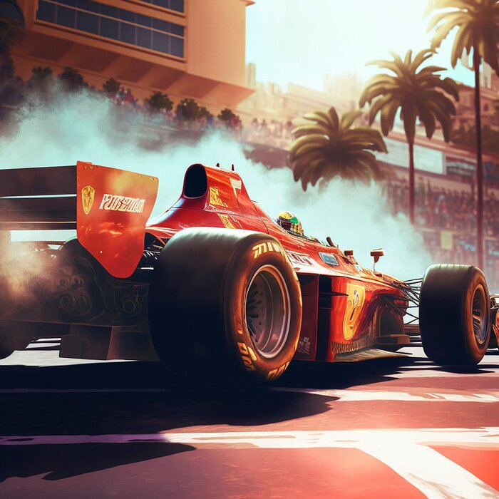 Poster  Voiture de course Ferrari