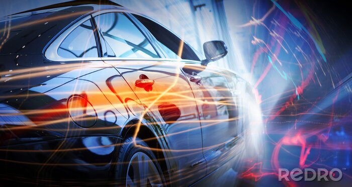 Poster  Voiture futuriste