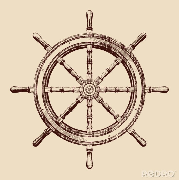 Poster  volant de bateau de cru illustration vectorielle