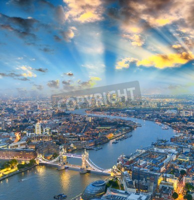Poster  Vue aérienne de Londres