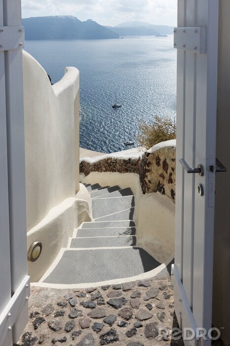 Poster  Vue d'une porte sur la mer