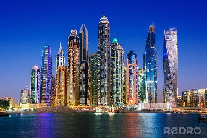 Poster  Vue des gratte-ciel à Dubaï