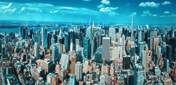 Poster  Vue des gratte-ciel de Manhattan