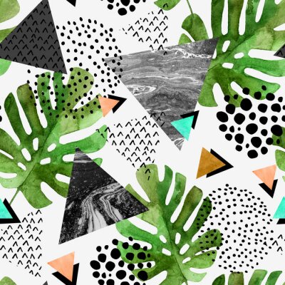 Papier peint à motif  Vue géométrique de la nature