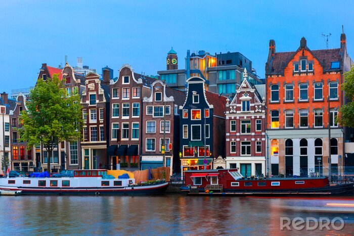 Poster  Vue sur la ville d'Amsterdam