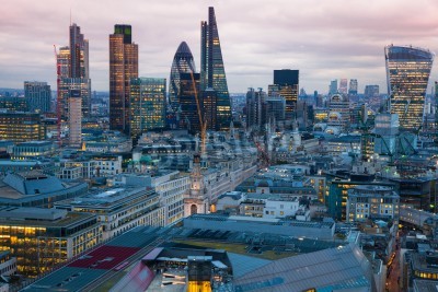 Poster  Vue sur la ville de Londres depuis la cathédrale